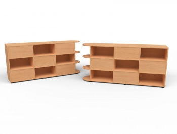 Raumteilerschrank auf Stellfüßen