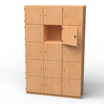 Lehrerfachschrank mit 15 Lehrerfächern