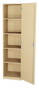 Hochschrank eintürig mit 5 Fächern BxHxT 45x190x40 cm