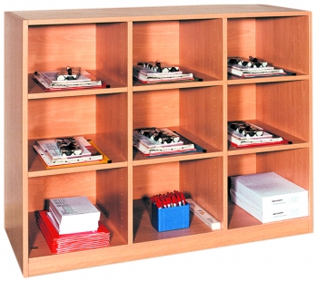Klassenregal BxHxT 120x98x40 cm mit 9 Fächern