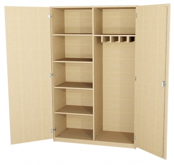 Bügelbrettschrank BxHxT 120x190x50 cm 2 Türen, abschließbar