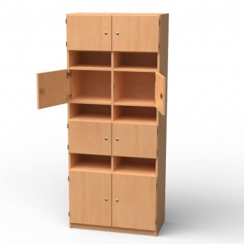 Lehrerfachschrank mit 14 Fächern, BxHxT 80x190x40 cm