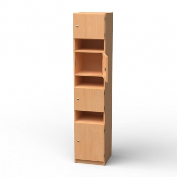 Lehrerfachschrank mit 7 Fächern, BxHxT 40x190x40 cm