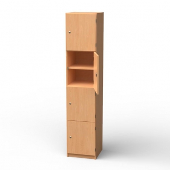 Lehrerfachschrank mit 4 Fächern, BxHxT 40x190x40 cm