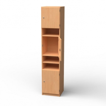 Lehrerfachschrank mit 6 Fächern, BxHxT 40x190x40 cm