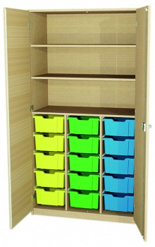 Materialschrank 15 hohe Boxen