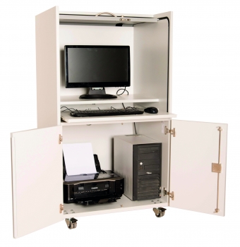 Multimediawagen mit Türen und Jalousie oben