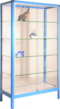 Austellungsvitrine Standvitrine 120 cm mit ESG- Sicherheitsglas