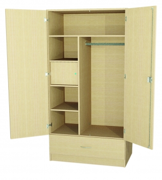 Bewohnerschrank BxHxT 100 x 200 x 60 cm, 2 Türen