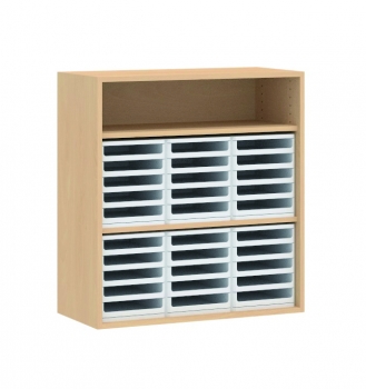 Formular-Aufsatzschrank und Kleinfachschrank, 30 Formularschübe