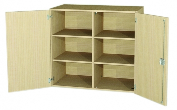 Aufsatzschrank mit MIttelwand, 4 Einlegeböden