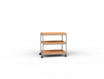 Transportwagen 3 Ablagen mit Aufkantung