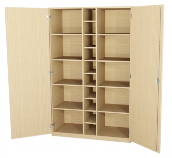 Musikschrank mit 20 Fächern, BxHxT 120x190x50 cm