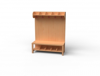 Garderoben-Set Eco-Line mit geschlosserner Rückwand