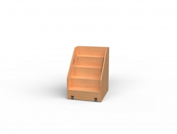 fahrbare Treppe ohne Umbauschrank