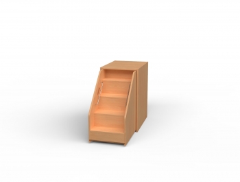 fahrbare Treppe mit Umbauschrank