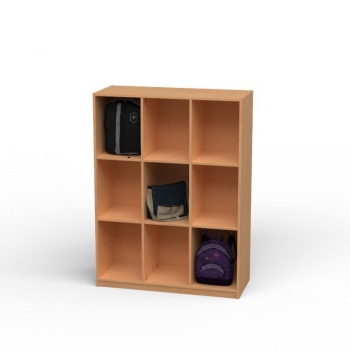 Schulranzen-Regal XXL 9 Fächer BxHxT 112x150x45 cm