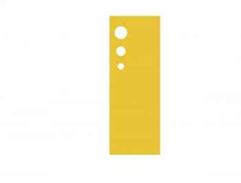 Korpus-Garderobe Modern-Line mit 3 Plätzen und 6 Fächern