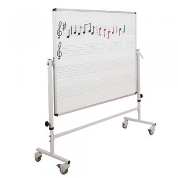 Whiteboard Notentafel fahrbar B/H 120x100 cm