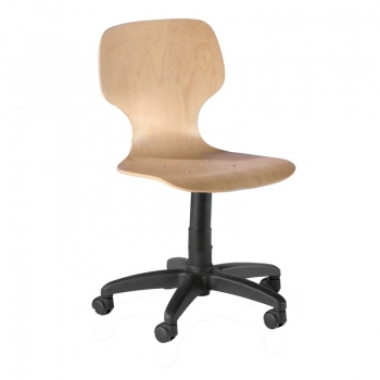 Drehstuhl mit Gaslift auf Rollen