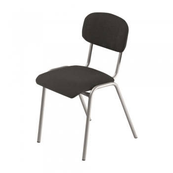 Stapelstuhl mit geteilter und gepolsterter Sitz- und Rückenfläche