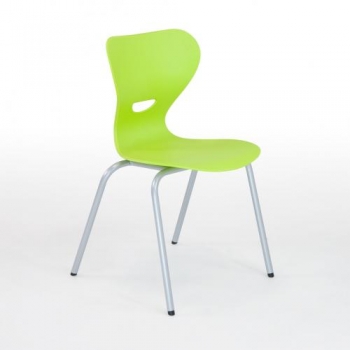 Vierbeinstuhl mit Kunststoff- Sitzschale, Sitzhöhe DIN 5 - 42 cm