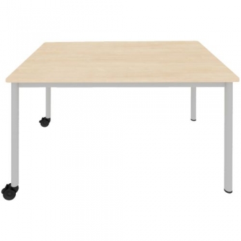 Rechtecktisch 160x72x80 cm fahrbar, mit Vollkernplatte
