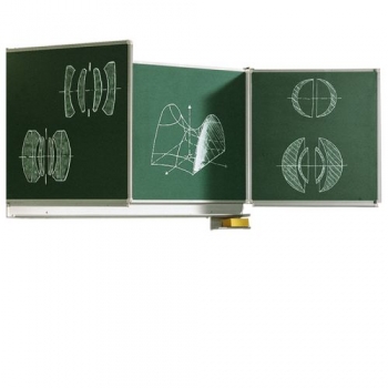 Schultafel 200x120 cm, Federzug Kreidetafel wandmontiert