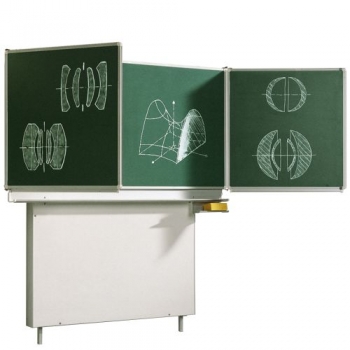 Wandtafel Schultafel aus Stahl, Serie MST, grün