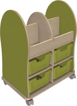 Leseratte Maxi mit 4 Fächern und 4 Schubladen