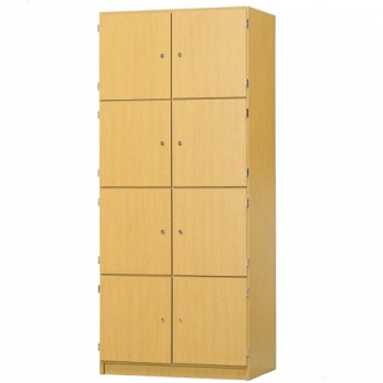 Schließfachschrank, 8 abschließbare Fächer