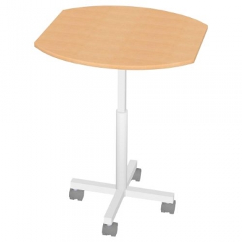 Mobiler und höhenverstellbarer Steh- und Sitztisch