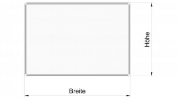 Projektionstafel 160x120 cm für Ultranahdistanz- Beamer, beschreibbar