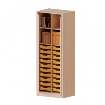 ErgoTray Schrank, zweireihig, 5 Ordnerhöhen