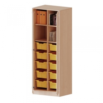 ErgoTray Schrank, zweireihig, 5 Ordnerhöhen