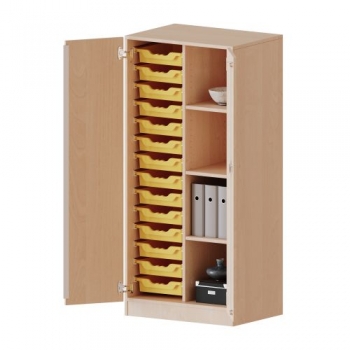 ErgoTray Schrank, zweireihig, 4 Ordnerhöhen