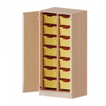 ErgoTray Schrank, zweireihig, 4 Ordnerhöhen