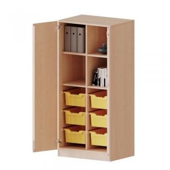 ErgoTray Schrank, zweireihig, 4 Ordnerhöhen