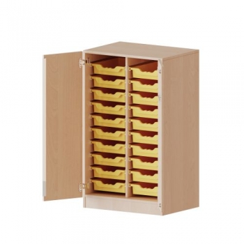 ErgoTray Schrank, zweireihig, 3 Ordnerhöhen