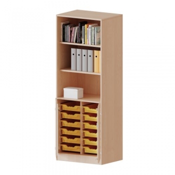 ErgoTray Kombi-Schrank, zweireihig, 5 Ordnerhöhen