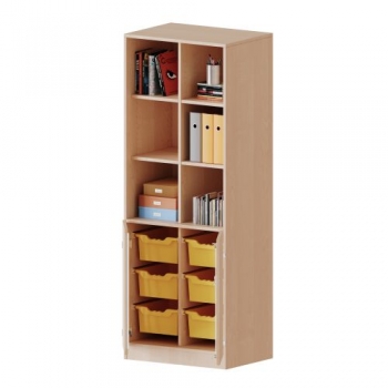 ErgoTray Kombi-Schrank, zweireihig, 5 Ordnerhöhen