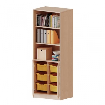 ErgoTray Kombi-Schrank, zweireihig, 5 Ordnerhöhen