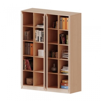 ErgoTray Schrank, zweiteilig, vierreihig, 5 Ordnerhöhen