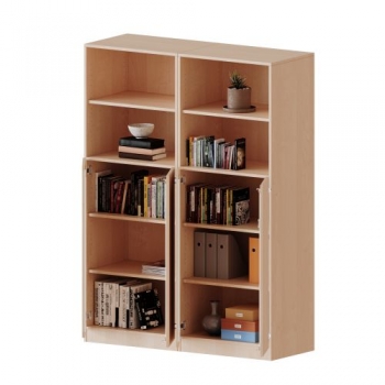 ErgoTray Schrank, zweiteilig, vierreihig, 5 Ordnerhöhen