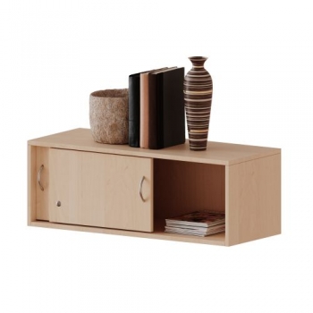 Aufsatz mit Schiebetüren, 1 Ordnerhöhe