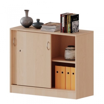 Schiebetürenschrank, 2 Ordnerhöhen