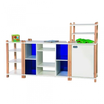 Stollenregalsystem Jasmin BxHxT: 202x80/120x40 cm