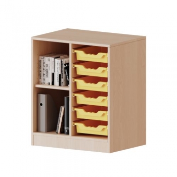 ErgoTray Regal, zweireihig, 2 Ordnerhöhen