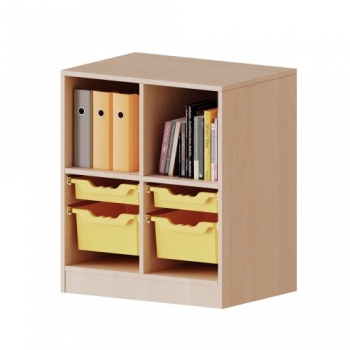 ErgoTray Regal, zweireihig, 2 Ordnerhöhen