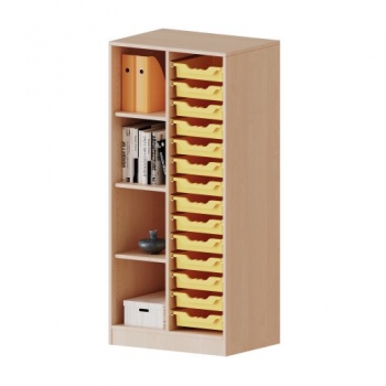 ErgoTray Regal, zweireihig, 4 Ordnerhöhen